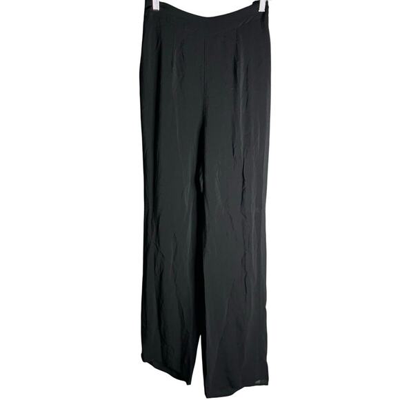 Good American High Rise Wide Leg Sheer Pants Black Size 2 - Picture 3 of 5